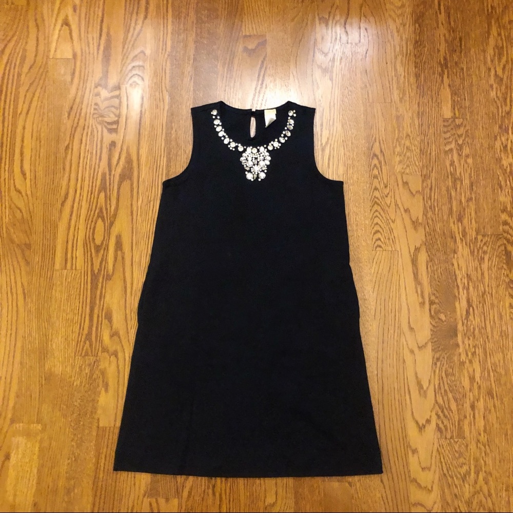 Crewcuts Girls Size 14 Rhinestone Black Dress
